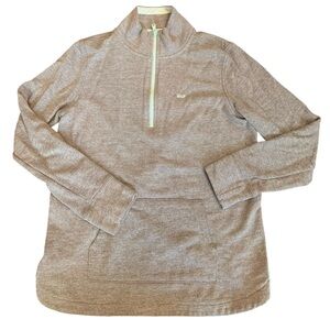 Vineyard Vines Pullover Gray and Mint Quarter-Zip Lightweight